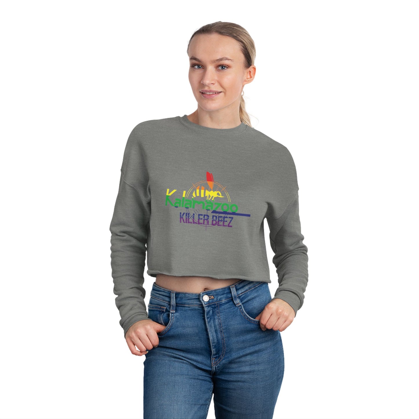 Cropped Sweatshirt — Vintage Surf Logo "Killer Beez"