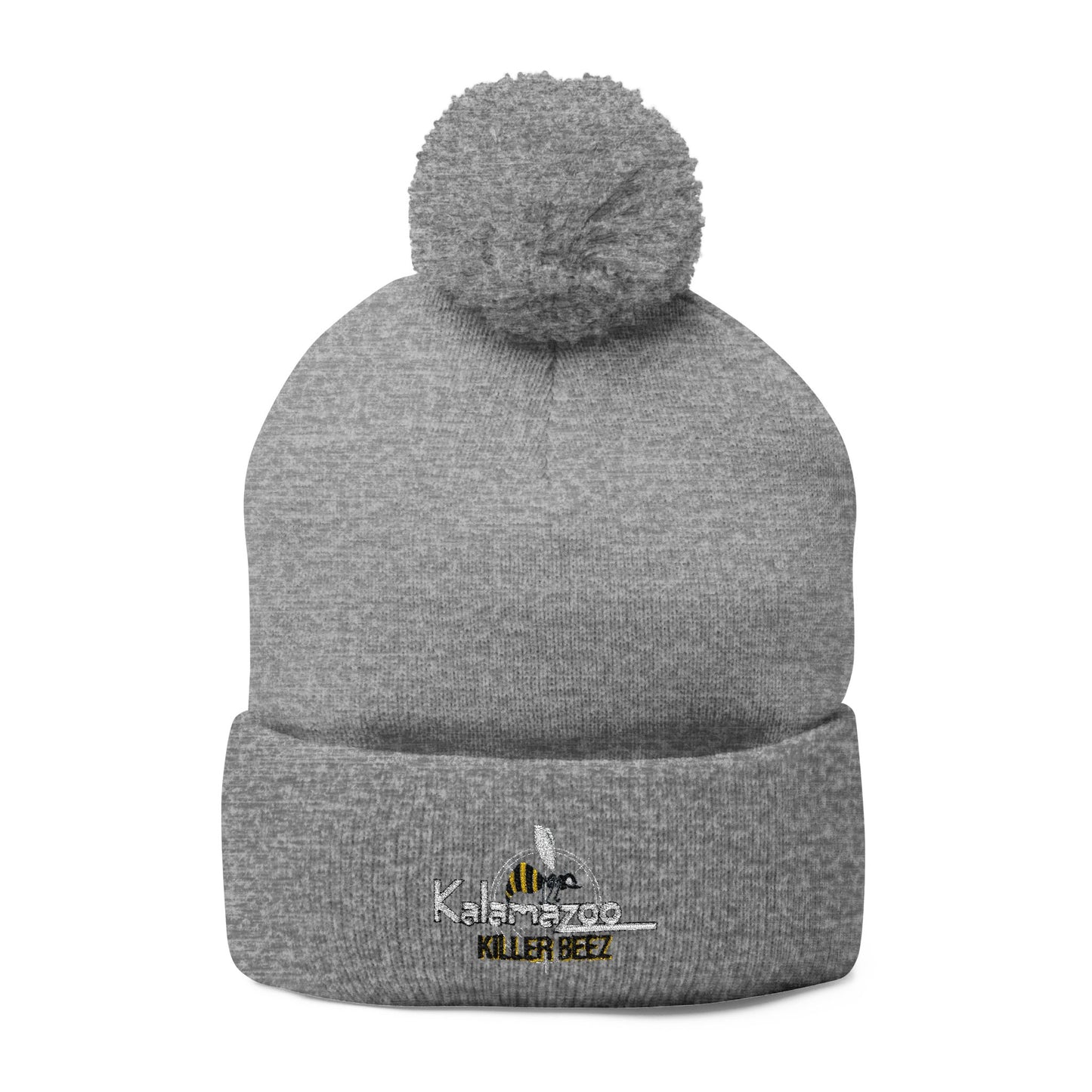 Killer Beez Embroidered Pom-Pom Knit Cap