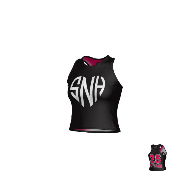 Womens Reversible Crop Tank Top