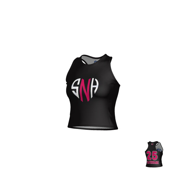 Womens Reversible Crop Tank Top